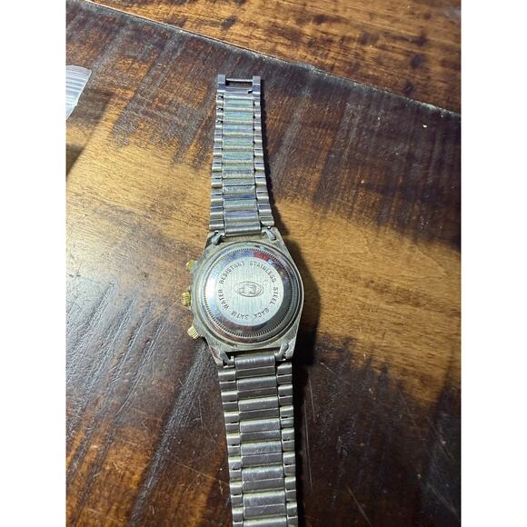 Gerard Piquet Chronographe Quartz Watch Stainless Steel Two-Tone Purple Dial main image 2